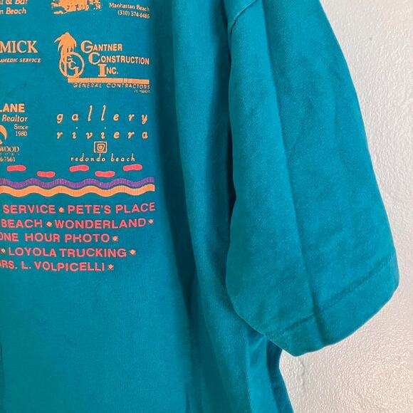 Vintage 90s Oneida 1992 Manhattan Beach 5k T-shirt - Picture 5 of 5